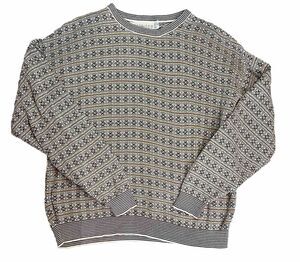Vintage Crossings Fine Line Geneco Men's XL Golf USA Made Knit Sweater